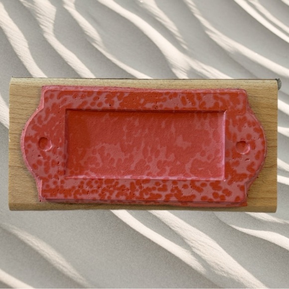 Lot of 3 Wood Mounted Stamps Nameplate Especially for You & Mini Alphabet - Picture 6 of 11